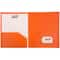 JAM Paper Heavy Duty Plastic 2-Pocket Folders, 6ct.